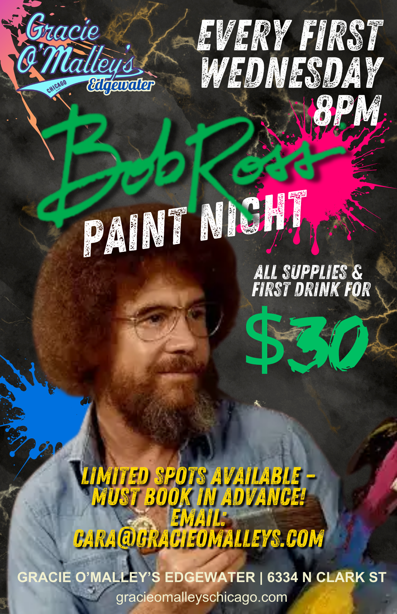 Bob Ross First Wednesdays @ Edgewater