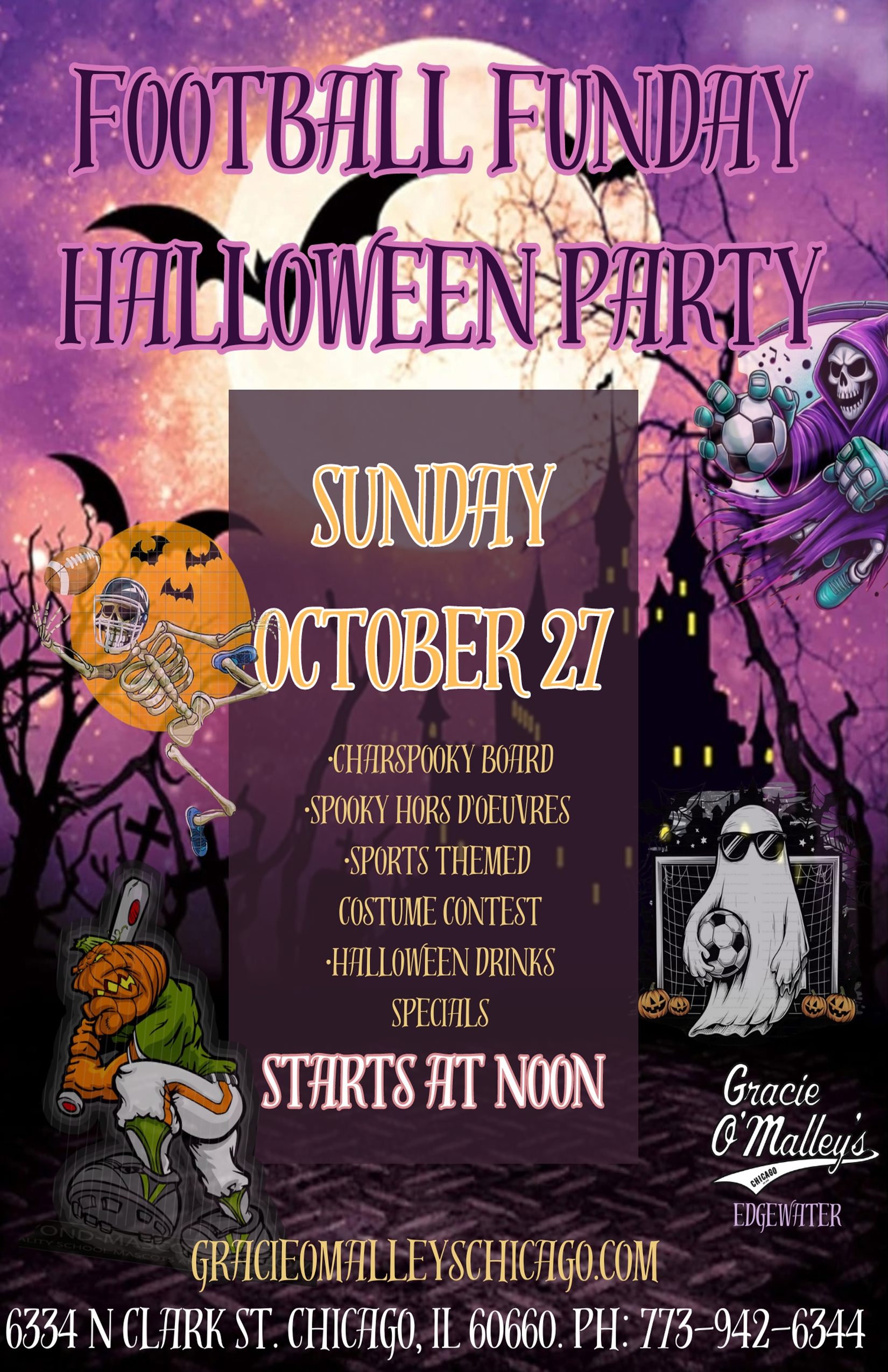 Football Funday Halloween Party @ Edgewater