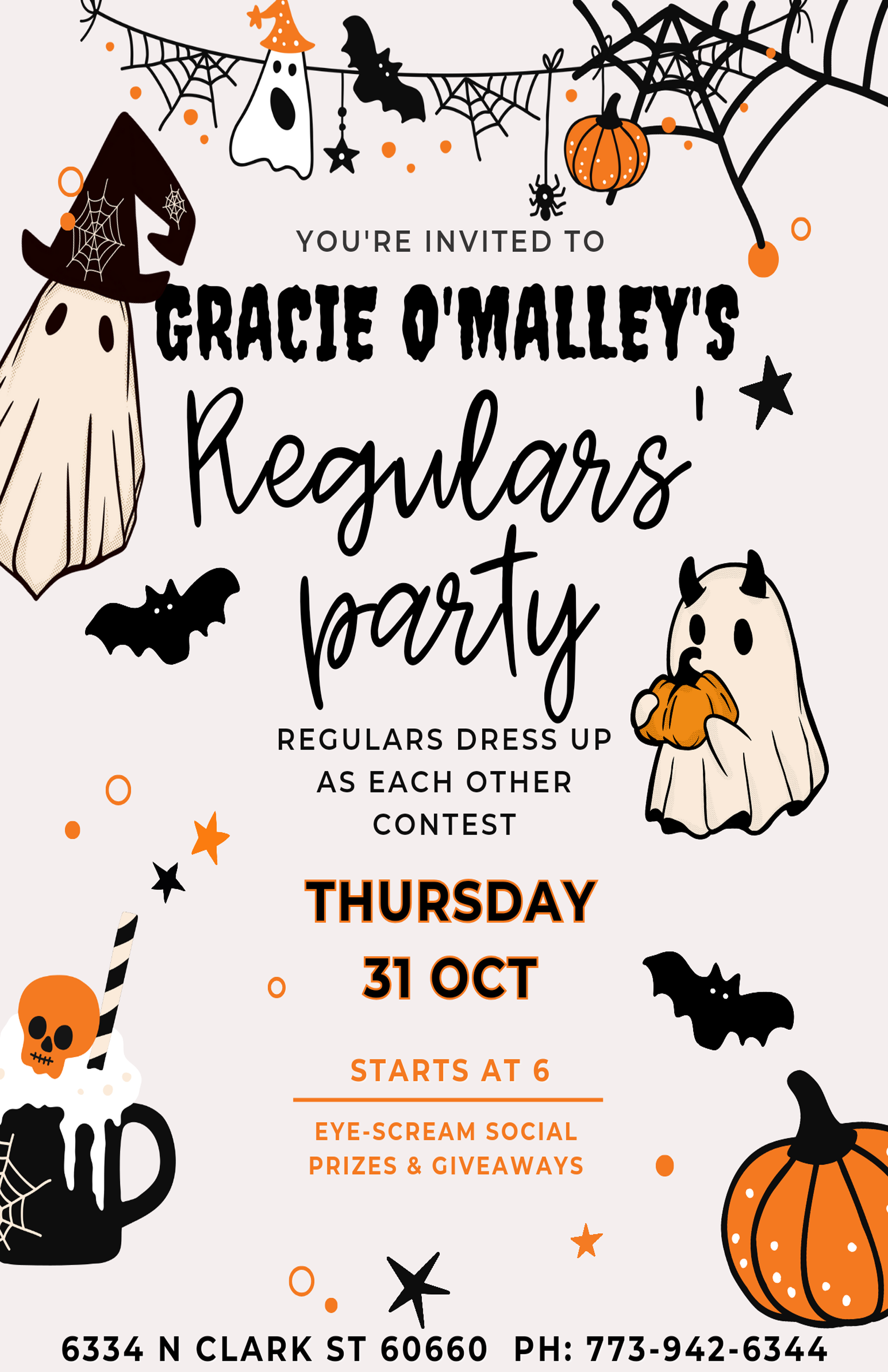 Regulars Halloween Party Edgewater Gracie OMalleys