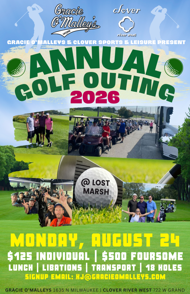 Annual Golf Outing 2026 – Monday, August 24 | Gracie O’Malley’s Wicker Park